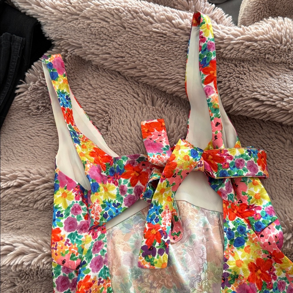 For Love And Lemons Colorful Floral Womens Dress small - Picture 5 of 12